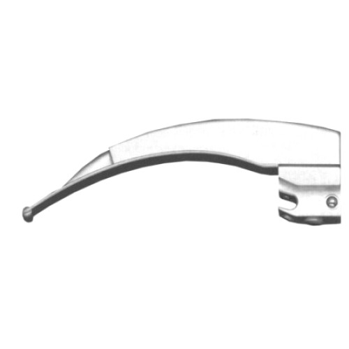 Fiber Optic Laryngoscope Blades Fig # 2, working length 90mm, Adolescent's