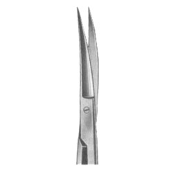 Sims Gynecological Scissors Curved 23cm/9
