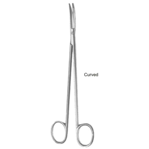 Tonnis Tonsil Scissors Curved 17.5cm/7