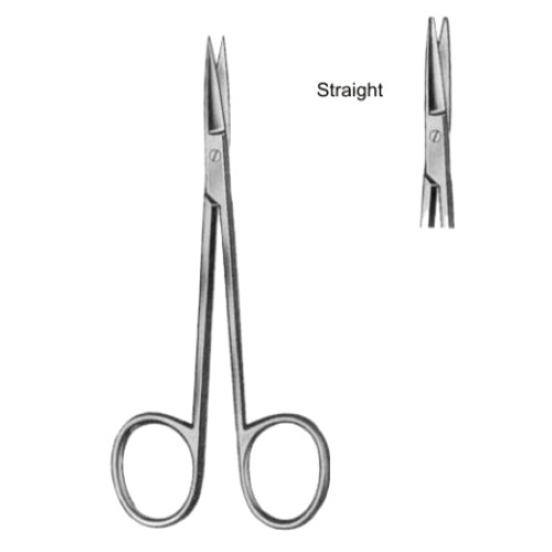 Eye and Fine Scissors Straight 11.5cm/4 1/2