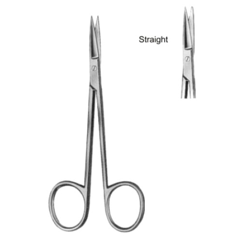 Eye and Fine Scissors Curved 11.5cm/4 1/2