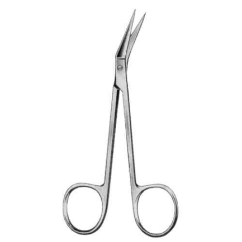 Eye Scissors Angled  9cm/3 1/2