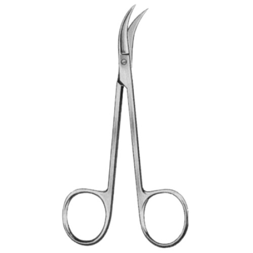 Eye Scissors Curved on Angle  9cm/3 1/2