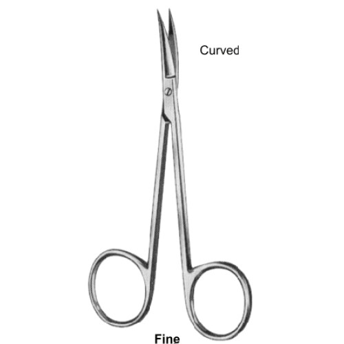 Fine Eye Scissors Curved 10.5cm/4 1/4