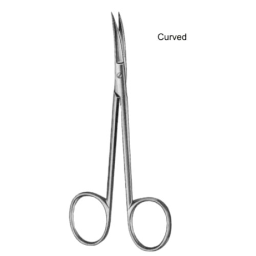 Eye Scissors Curved   9cm/3 3/4