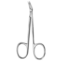 Wilmer Eye Scissors Angled 10cm/4