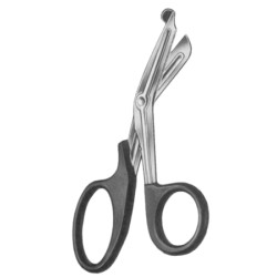 Universal Bandage Scissors (Black) 18cm/7