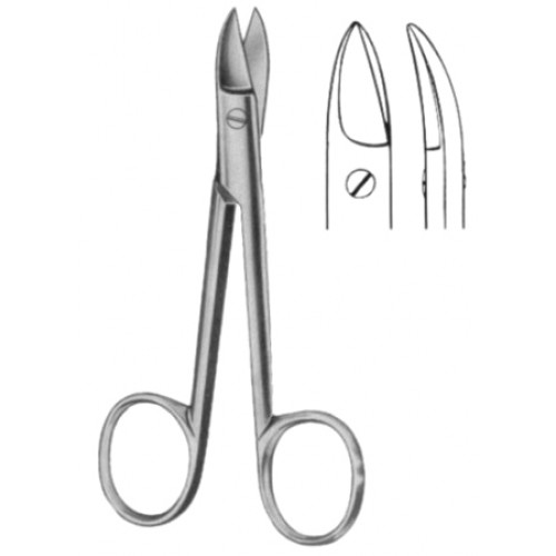 Beebee Crown Scissors Curved 12cm/4 3/4