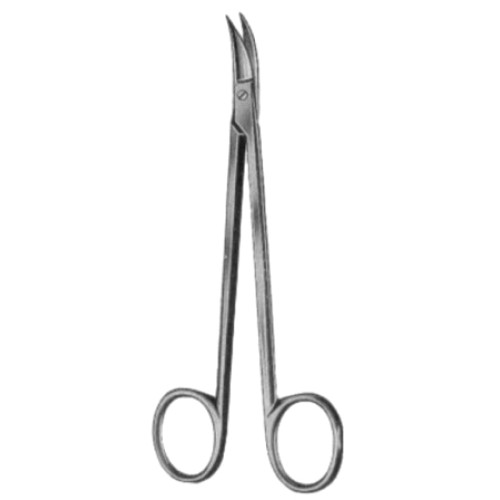 Quinby Gum Scissors Curved 12cm/4 3/4