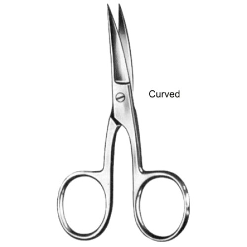 Nail Scissors Curved   9cm/3 1/2