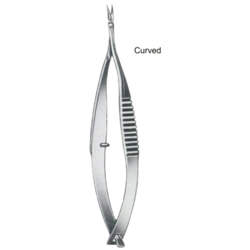 Vannas Iridectomy Scissors Curved 8cm/3 1/4