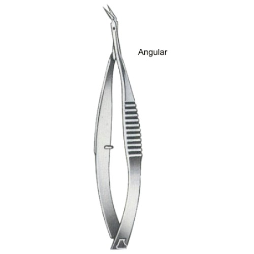 Vannas Iridectomy Scissors Angular 8cm/3 1/4