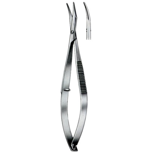 Westcott Iridectomy Scissors Curved Bl/Bl 11.5cm/4 1/2