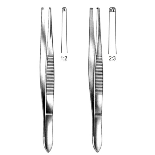 Stille Tissue Fcps 1x2T 15cm