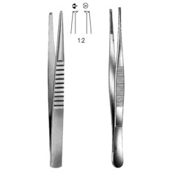 Treves Tissue Fcps (English pat.) 1x2T, 20cm