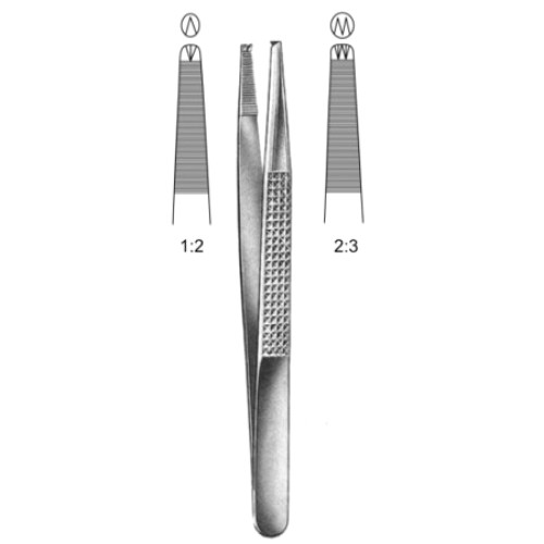 Bonney Tissue Fcps 1x2T, 18cm