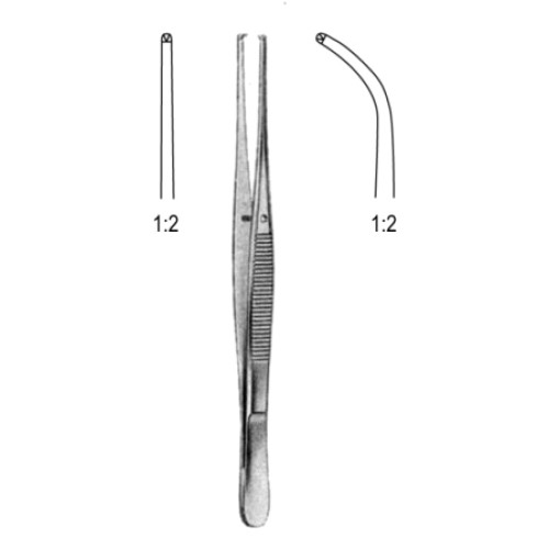 Semken Tissue Fcps 1x2T 12.5cm