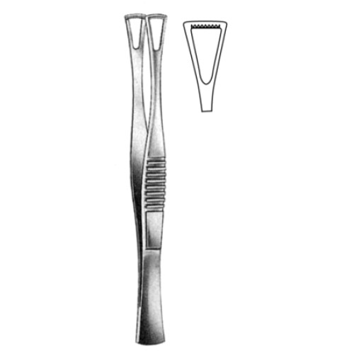 Duval Tissue Fcps 10mm, 14.5cm