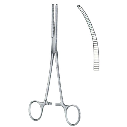 Ochsner-Kocher Hemostatic Forceps BJ Curved 1:2 13cm/5