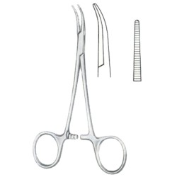 Mosquito-Dandy Henmostatic Forceps BJ Lateral Curved 12cm/4 3/4