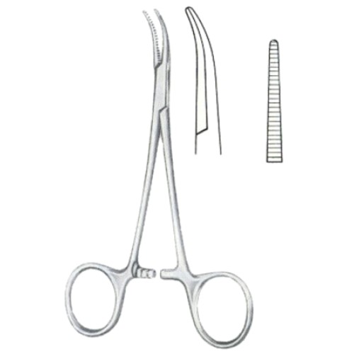 Mosquito-Dandy Henmostatic Forceps BJ Lateral Curved 12cm/4 3/4