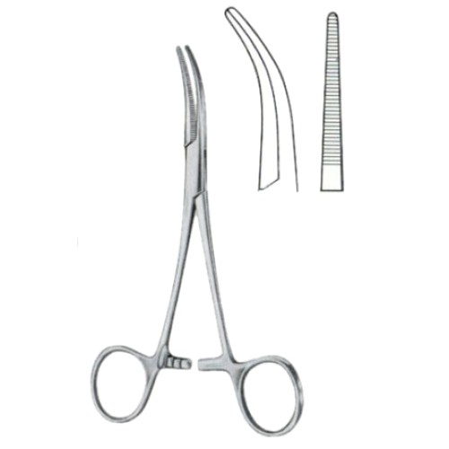 Dandy Hemostatic Forceps BJ Lateral Curved 14cm/5 1/2