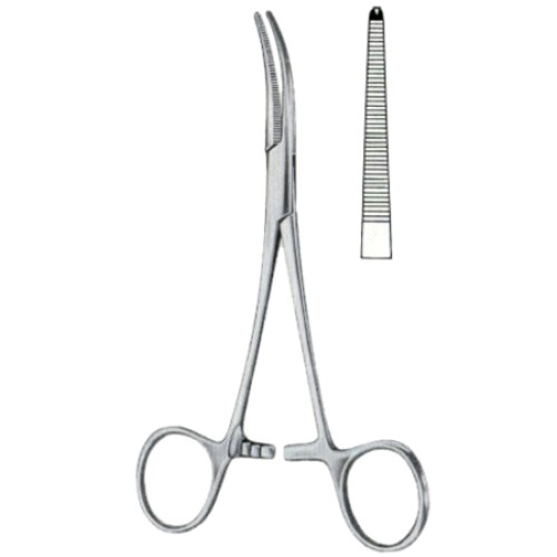 Dandy Hemostatic Forceps BJ Lateral Curved 1:2 14cm/5 1/2