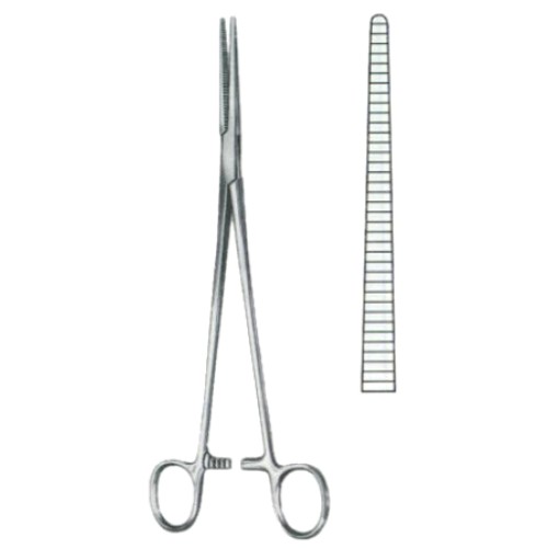 Roberts Hemostatic Forceps BJ Straight 22cm/8 3/4