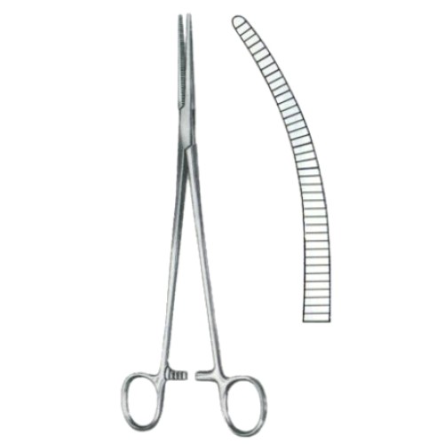 Roberts Hemostatic Forceps BJ Curved 22cm/8 3/4