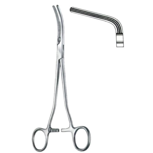 Rogers Parametrium Forceps BJ Angled Curved 20.5cm/8