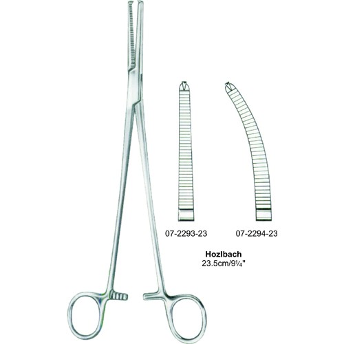 Hozlbach Hysteretomy Forceps BJ Stragight 1:2 23.5cm/9 1/4