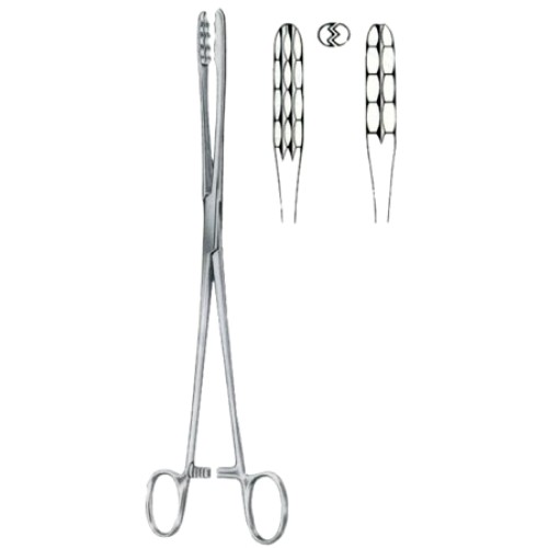 Ulrich Cotton Swab Forceps BJ Straight 27cm/10 1/2