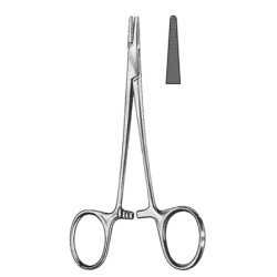Halsey Needle Holder serr w/blood groove 13cm