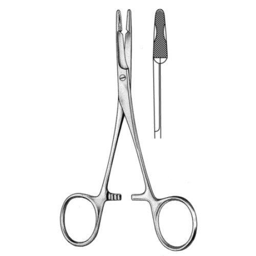 Olsen-Hegar Needle Holder w/blood groove 14cm