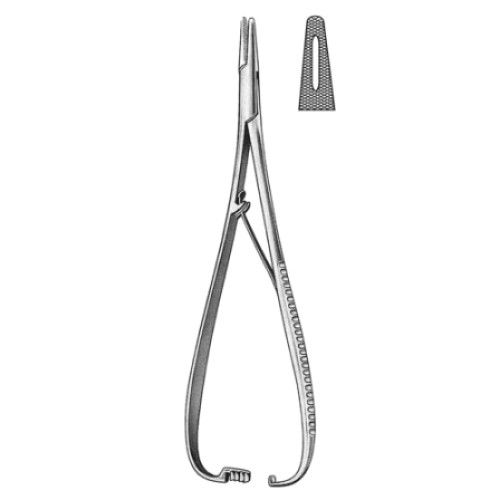 Mathieu Needle Holder grooved jaw 14cm