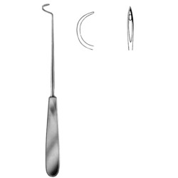 Deschamps-Standard Ligature Needles Sharp 20cm/8