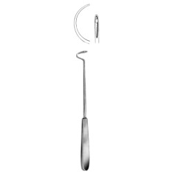 Deschamps Ligature Needles Blunt 24cm/9 1/2