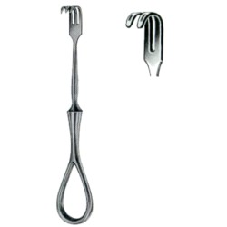 Volkmann Trachea Retractors Blunt 2 Prongs 11cm/4 1/2