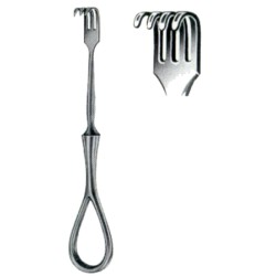 Volkmann Trachea Retractors Blunt 4 Prongs 11cm/4 1/2