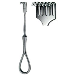 Volkmann Trachea Retractors Blunt 6 Prongs 11cm/4 1/2