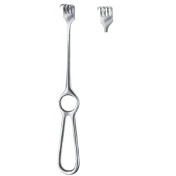 Volkmann Retractors Sharp 4 Prongs 9x19 22cm/8 3/4