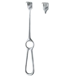 Volkmann Retractors Semi-Sharp 4 Prongs 9x19 22cm/8 3/4