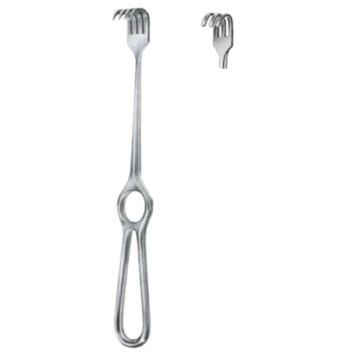 Kocher Retractors Blunt 3 Prongs 15x15mm 21.5cm/8 1/2