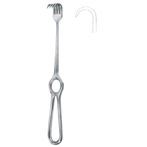 Kocher Retractors Semi-Sharp 1 Prong 21.5cm/8 1/2