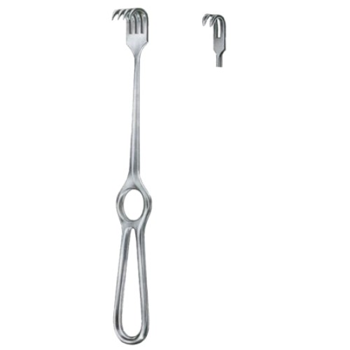 Kocher Retractors Semi-Sharp 2 Prongs 15x10mm 21.5cm/8 1/2