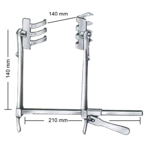 Scoville-Richter Retractors 14cm/5 1/2