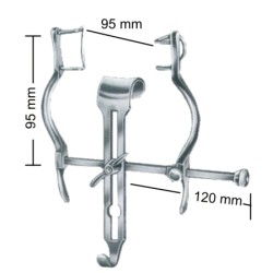 Baby-Balfour Abdominal Retractors 95mm Opening Complete