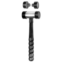 Bone mallet w/Ferrozel faces wooden 22.5cm (spare face pair for bone mallet)