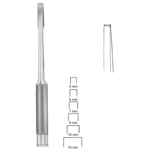 Cloward Bone Chisels   5mm 24cm/9 1/2