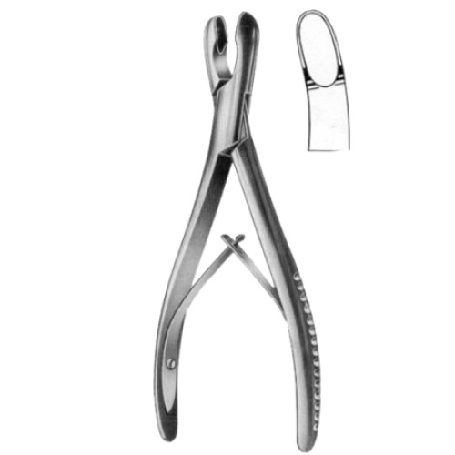 Luer Bone Rongeur Forceps BJ Curved 17cm/6 3/4